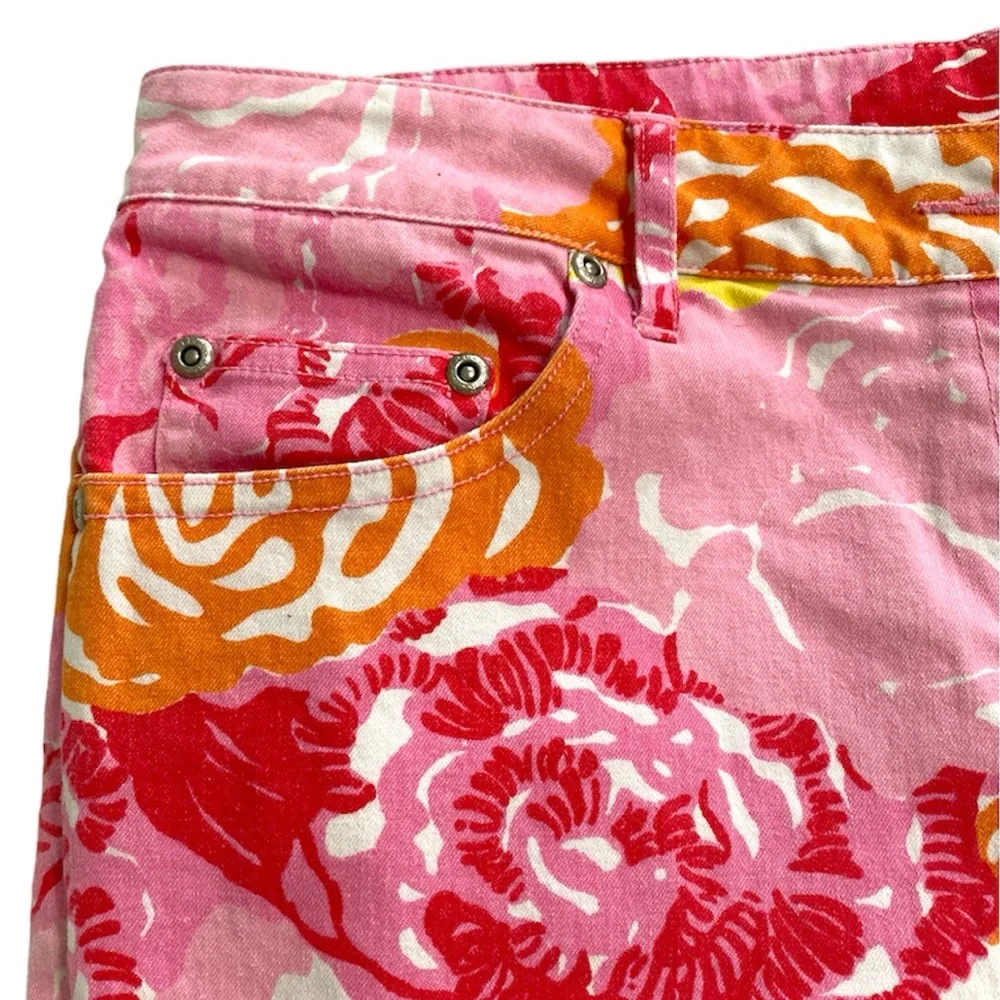 🎉Host Pick🎉Lilly Pulitzer Serene Fair Pink Winner's Circle 5 Pocket Jean… - Picture 6 of 7